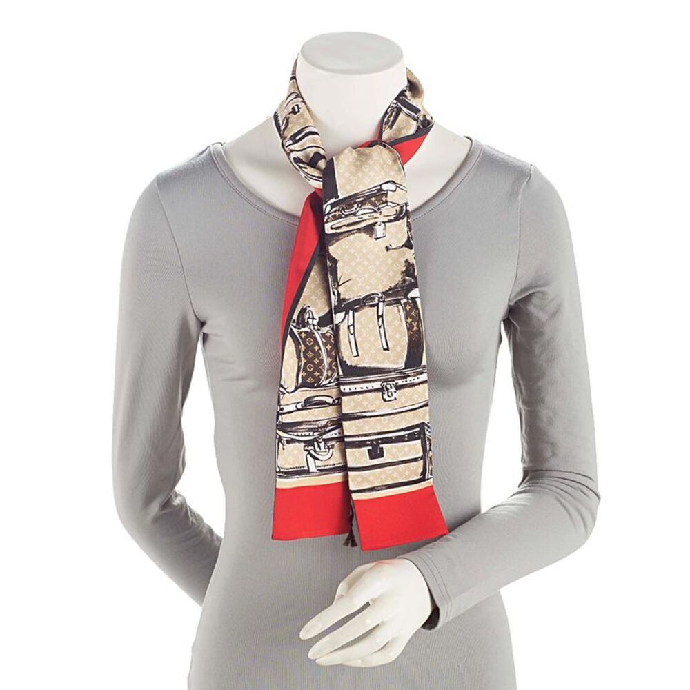 Louis Vuitton Silk Trunks Bandeau Scarf - Picture 3 of 5